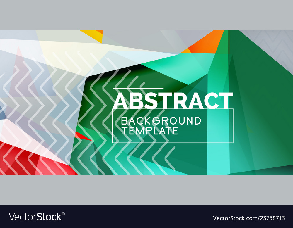 Low poly design 3d triangular shape background vector image Low poly design 3d triangular shape background