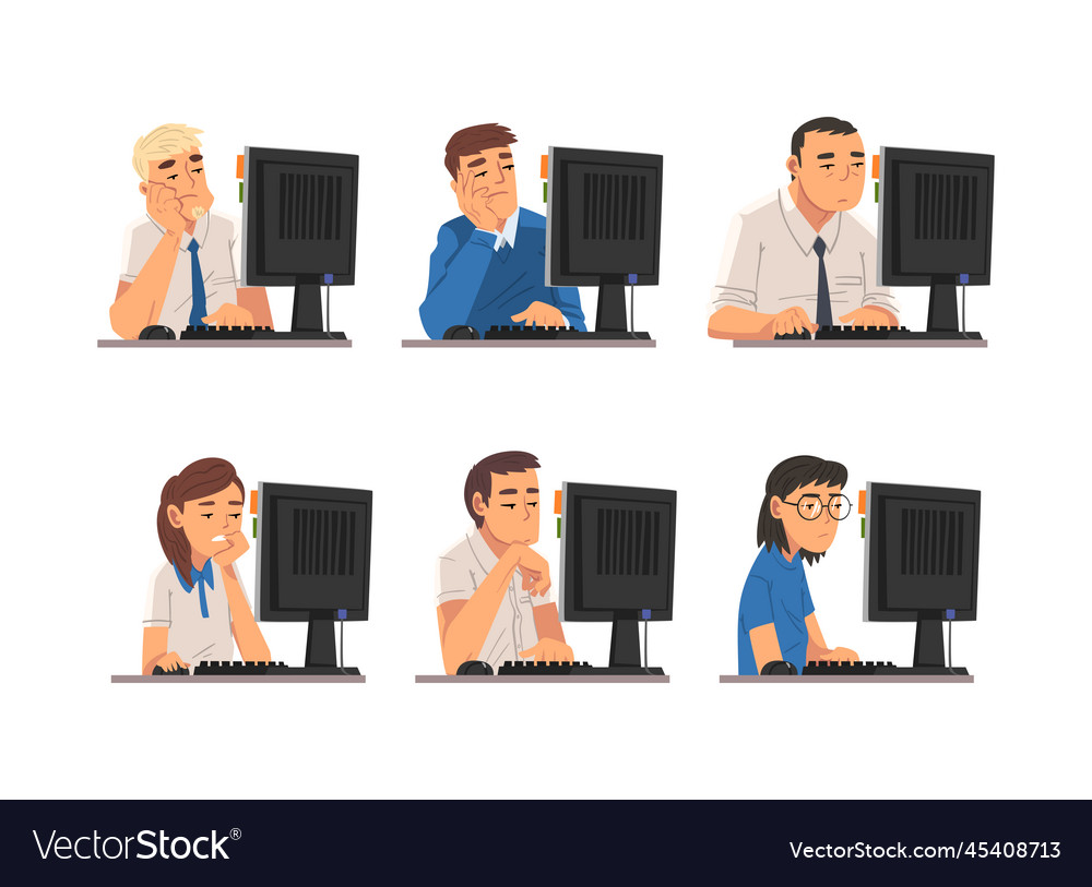 Office Workers at Computers