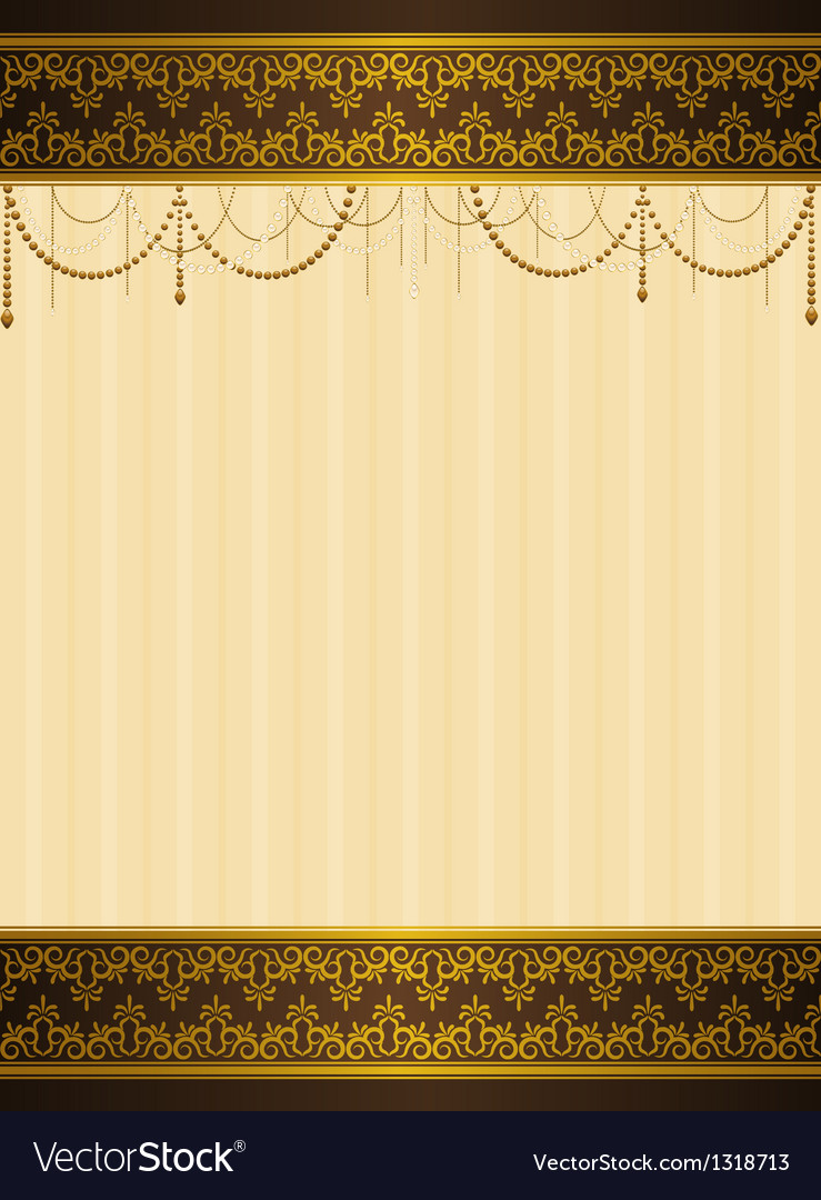 Ornate border with background