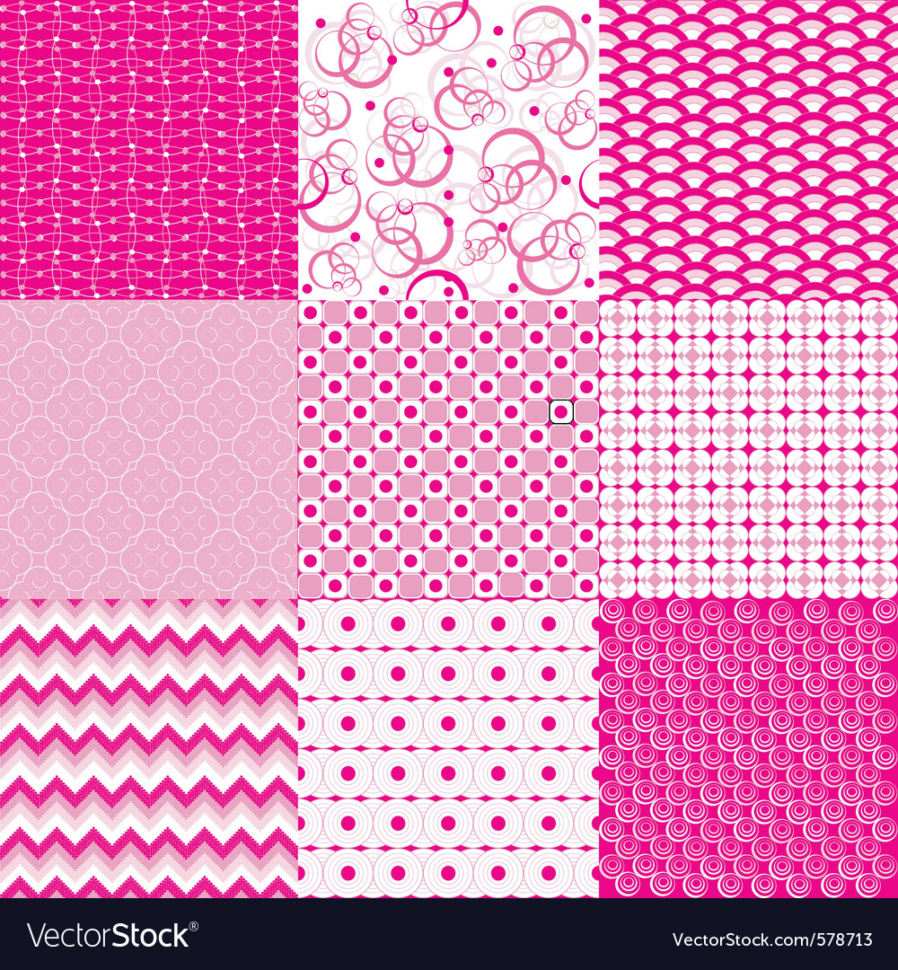 Pink Repeating Circle Pattern