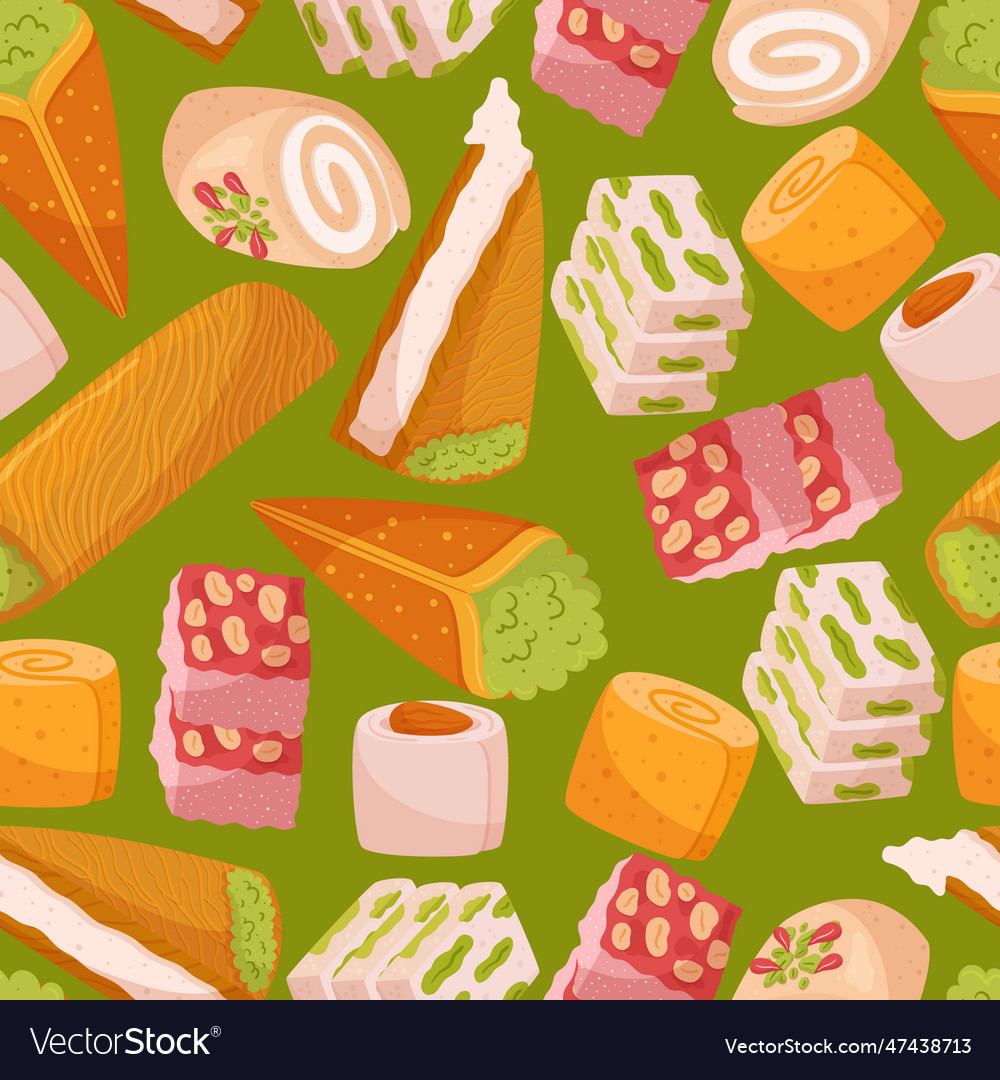 Seamless pattern showcasing a delightful array vector image Seamless pattern showcasing a delightful array