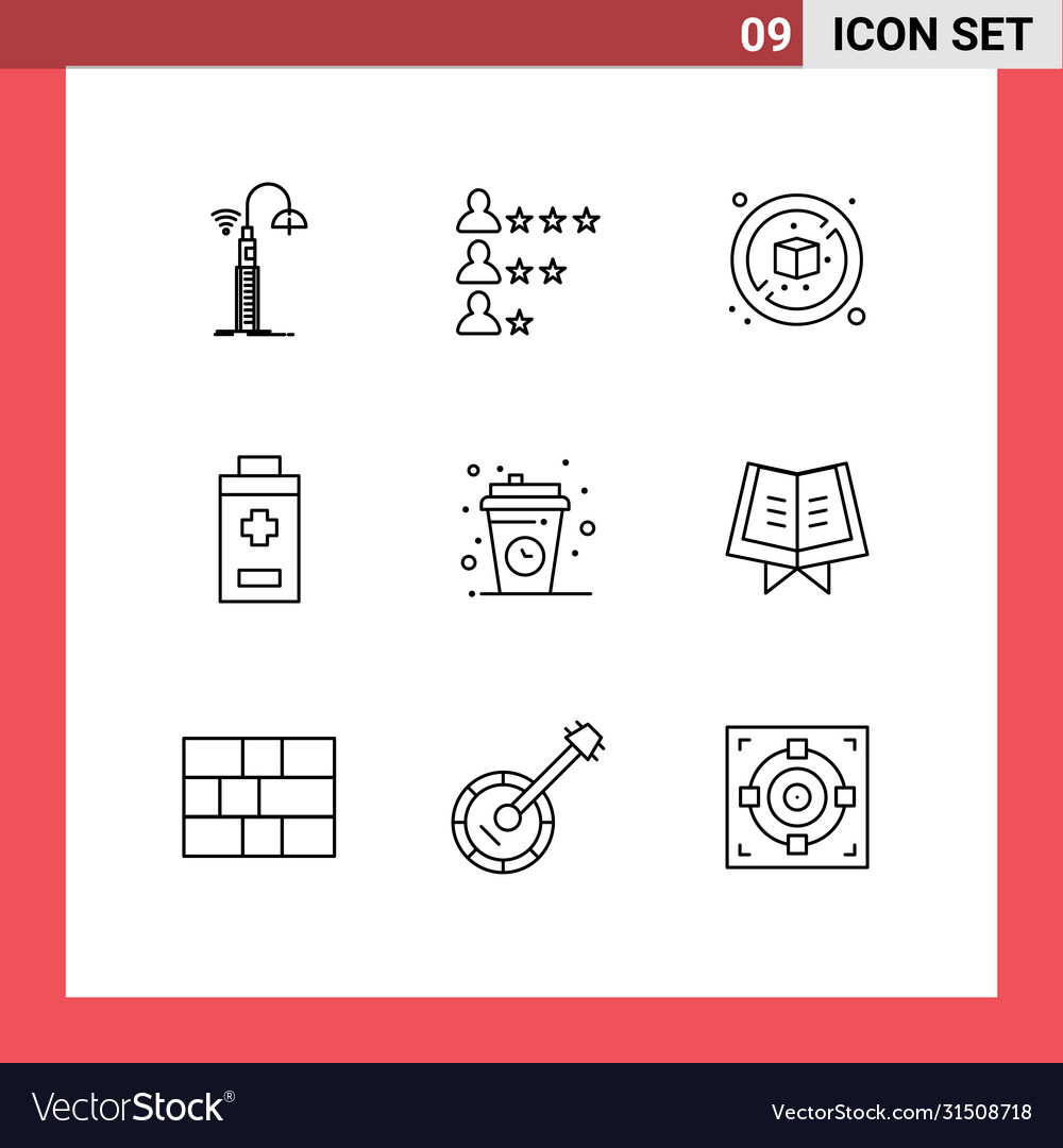 9 outline concept for websites mobile and apps