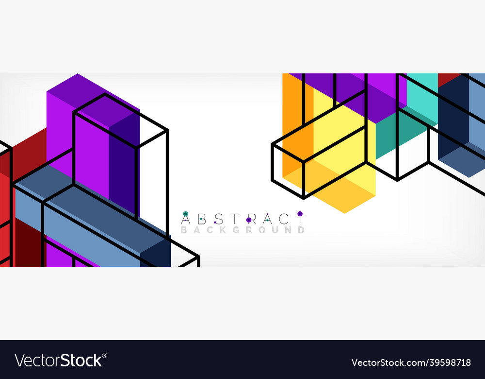 Abstract background 3d cubes cubic elements