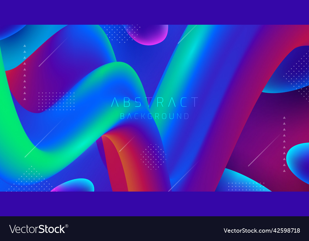 Abstract gradient background with wavy shapes