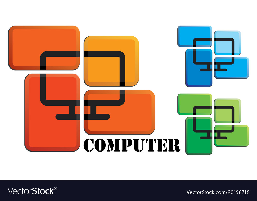 Colorful Computer Buttons