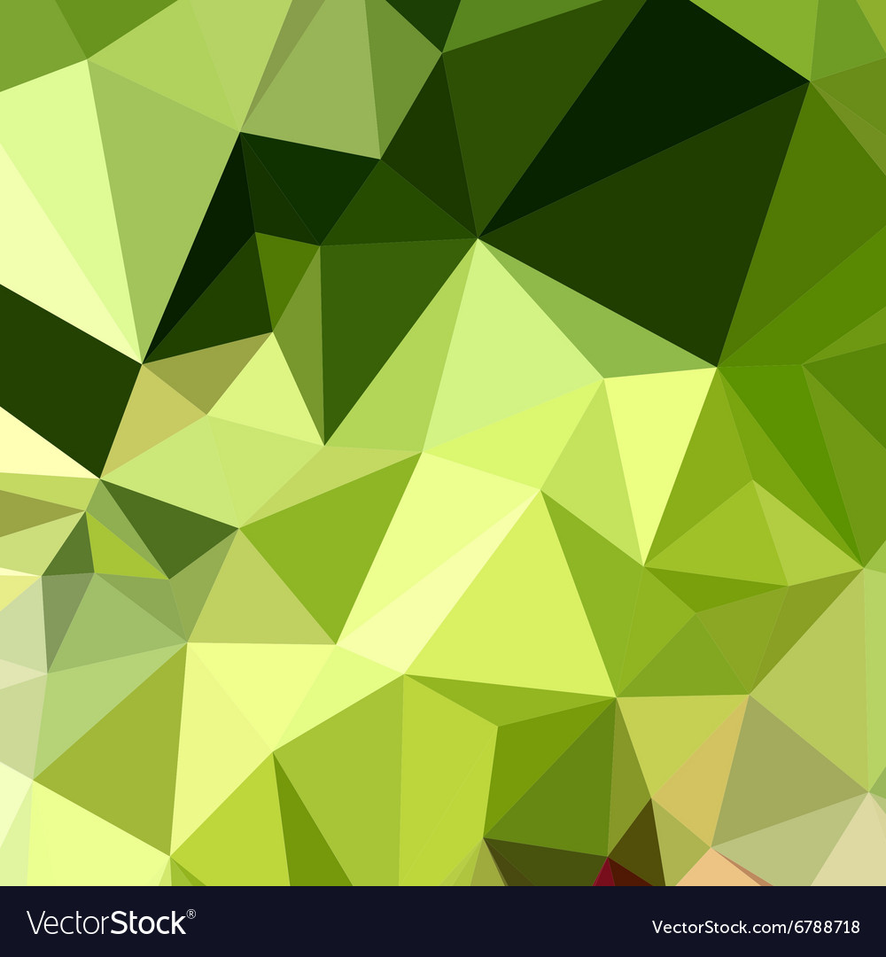 Electric lime green abstract low polygon Vector Image