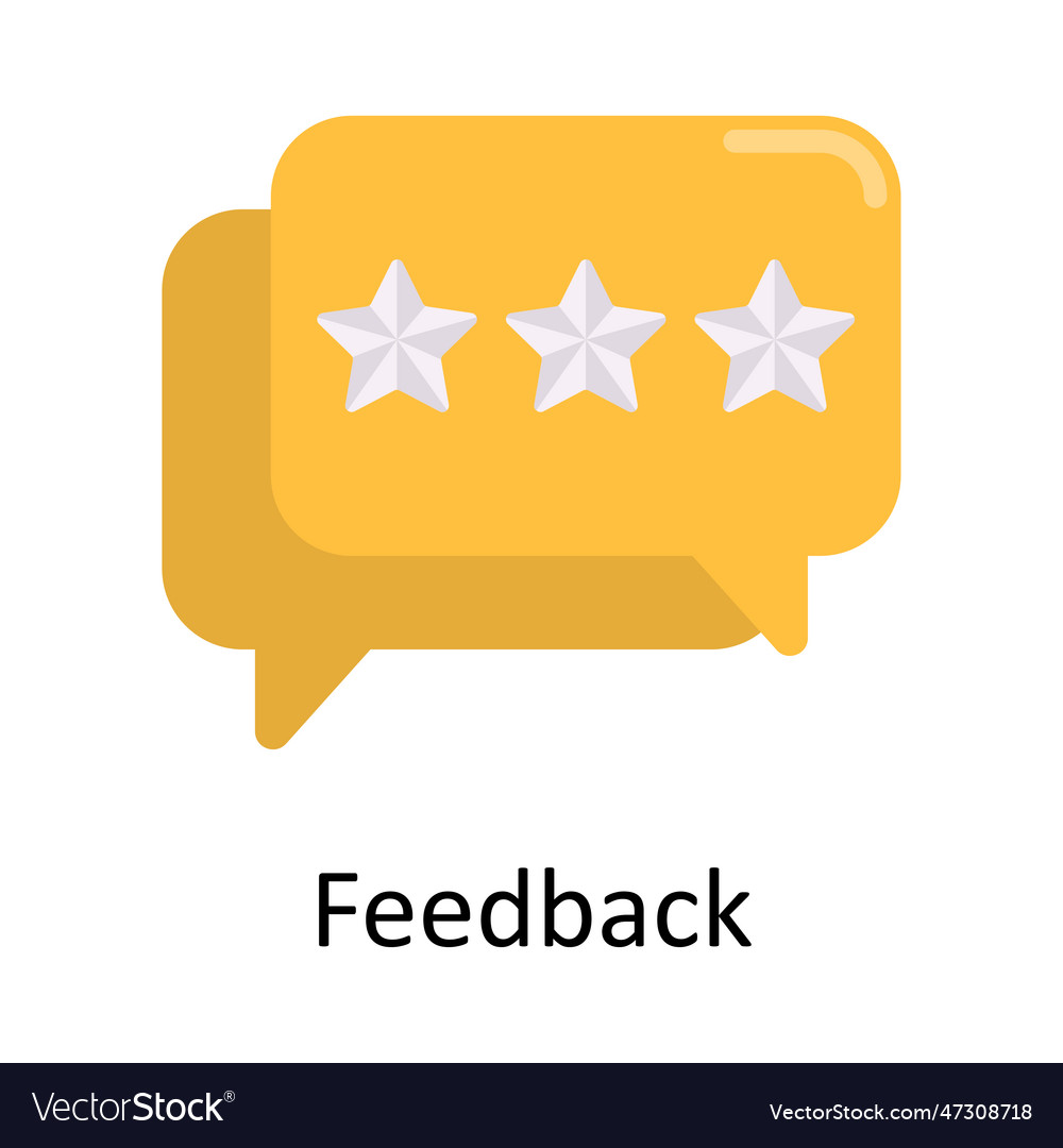 Feedback flat icon design ec