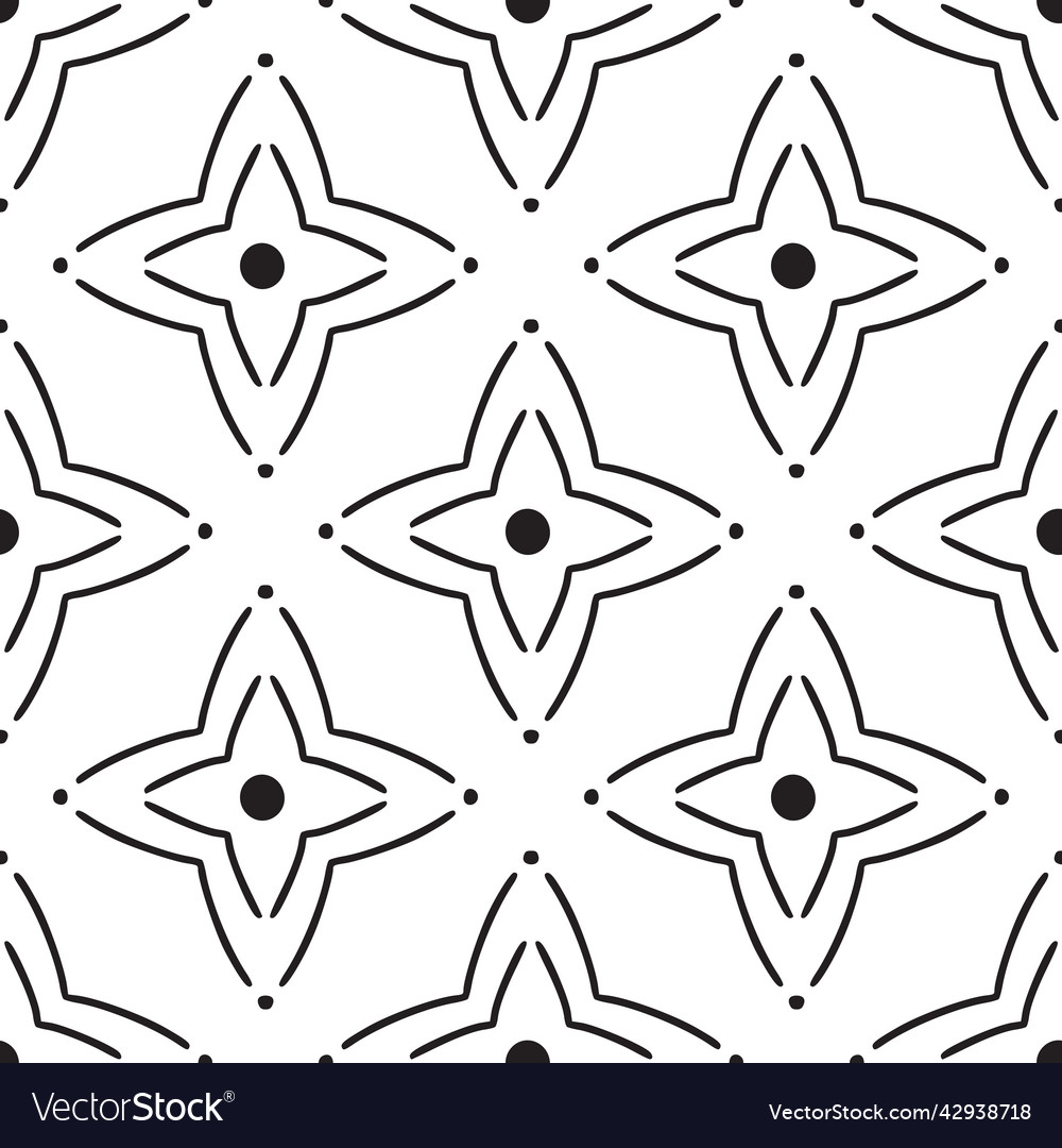 Geometric simple boho seamless pattern Vector Image Geometric simple boho seamless pattern