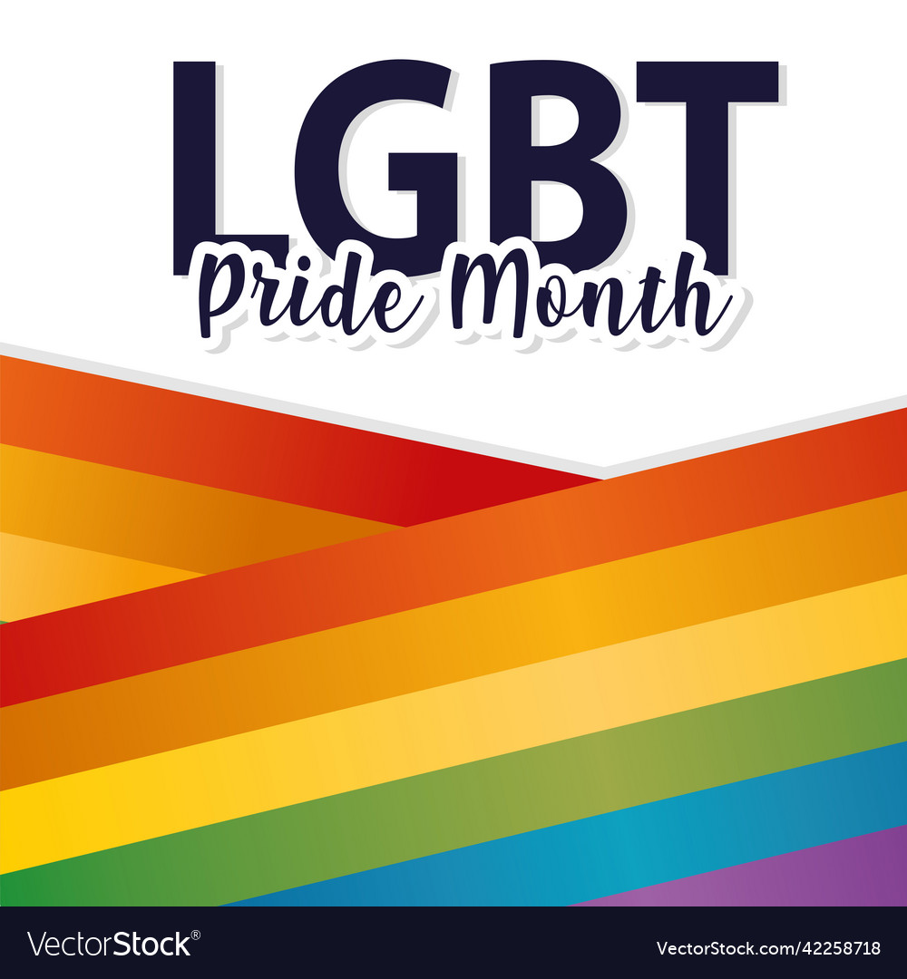 Isolated flag lgbt pride Royalty Free Vector Image