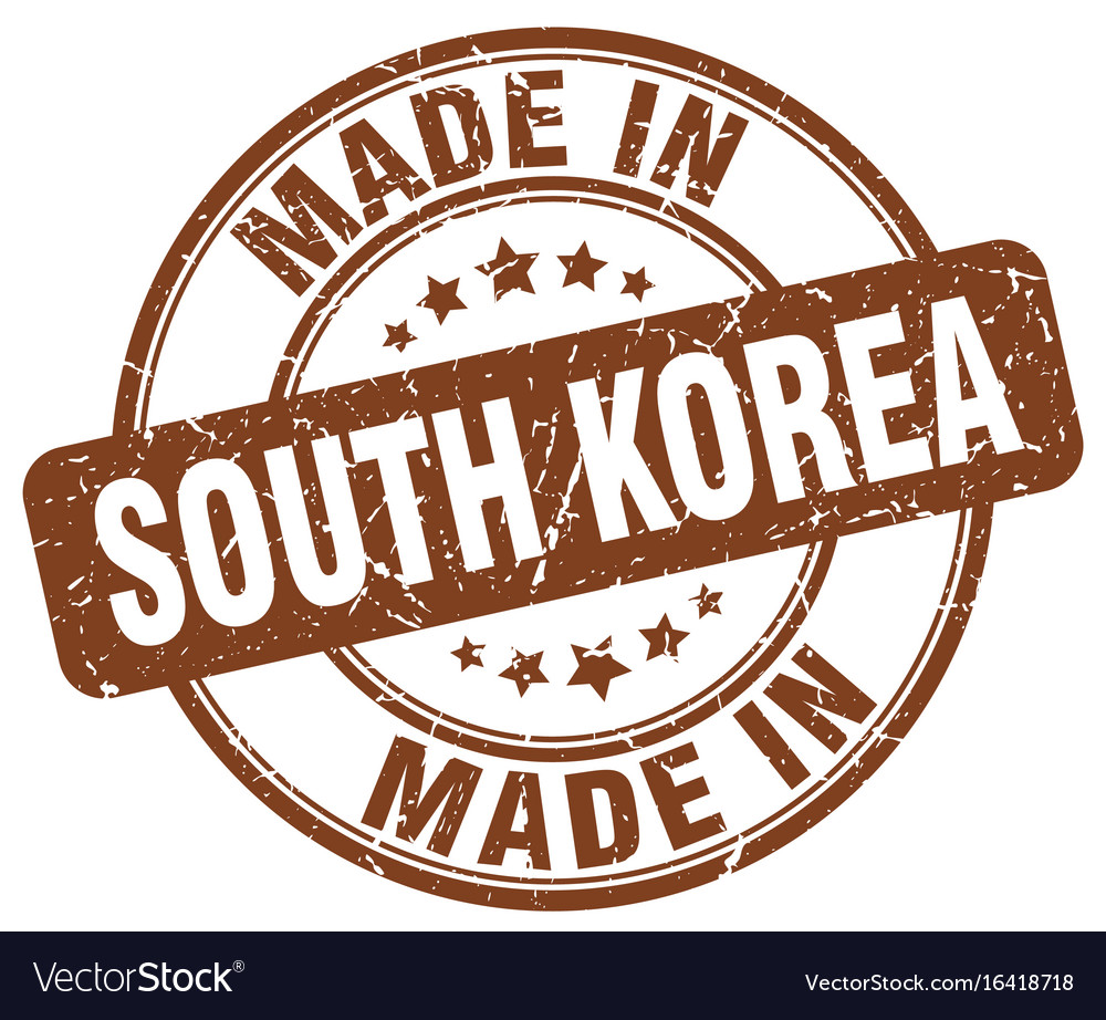 Made in south korea Royalty Free Vector Image - VectorStock