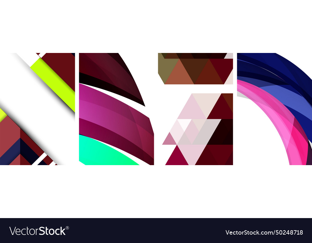 Minimal geometric abstract background with circles Vector Image Minimal geometric abstract background with circles
