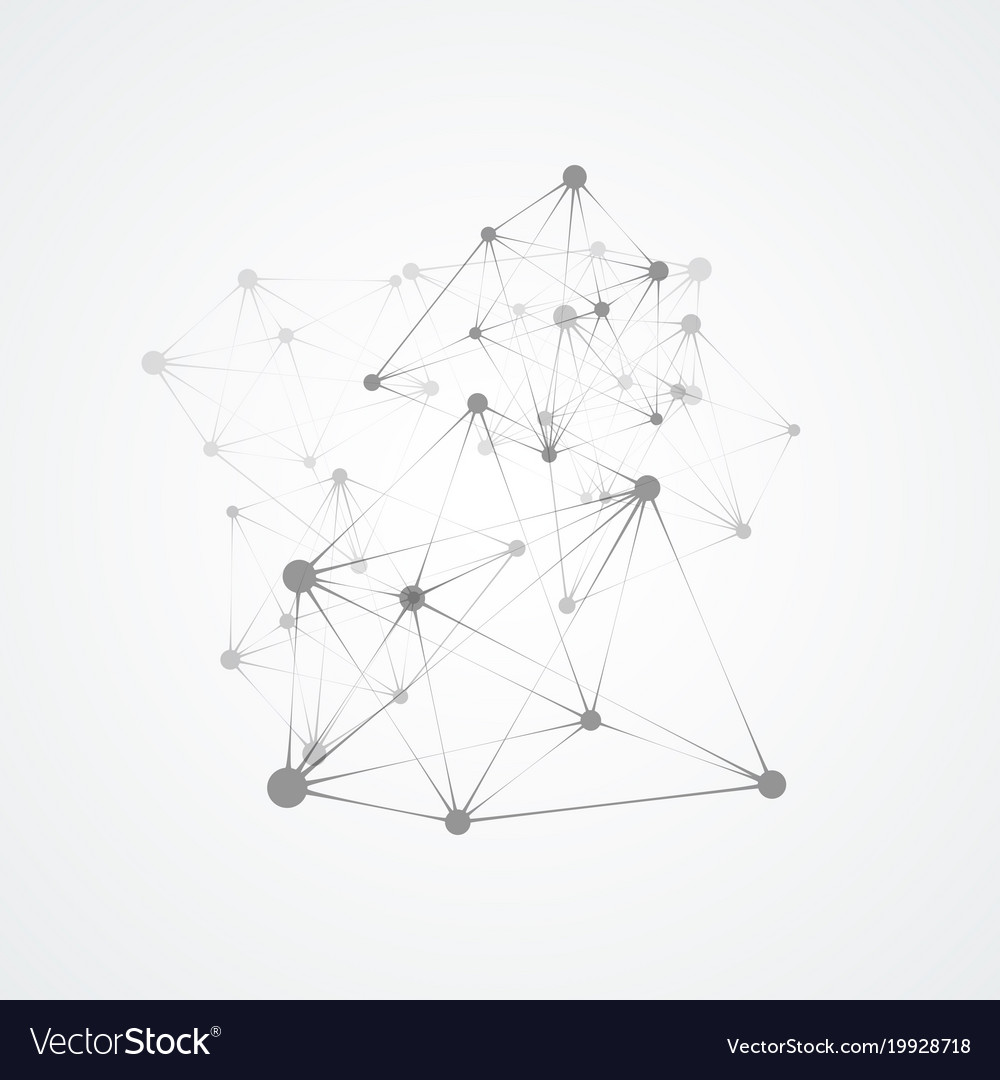 Network connection modern design abstract science