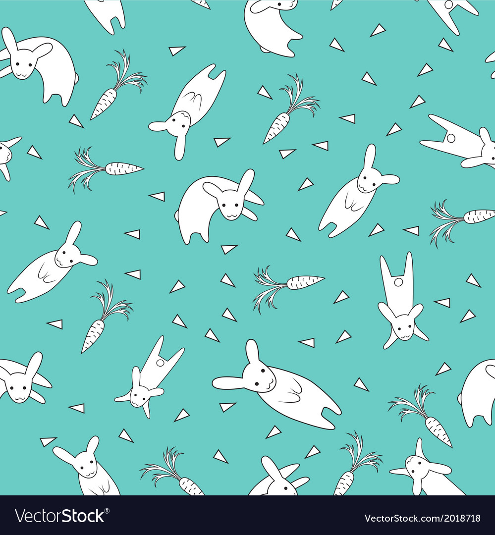 Rabbit seamless pattern