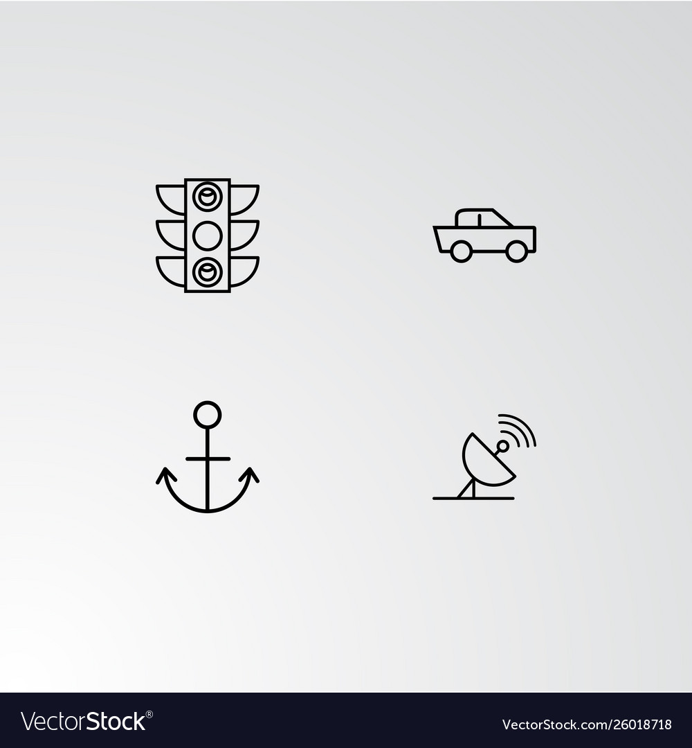 Set 4 perfect icons for navigation