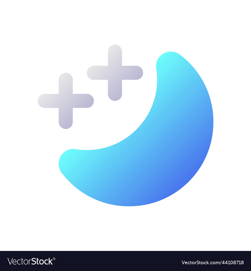 Sleep mode pixel perfect flat gradient two-color vector image Sleep mode pixel perfect flat gradient two-color