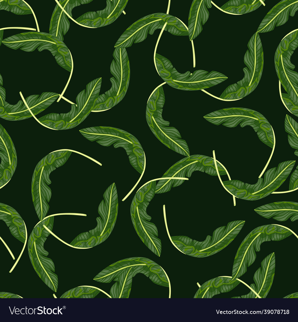 Summer style jungle seamless pattern with random vector image Summer style jungle seamless pattern with random