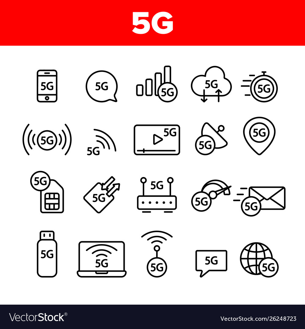 5g fast network connection to website Vector Image 5g fast network connection to website