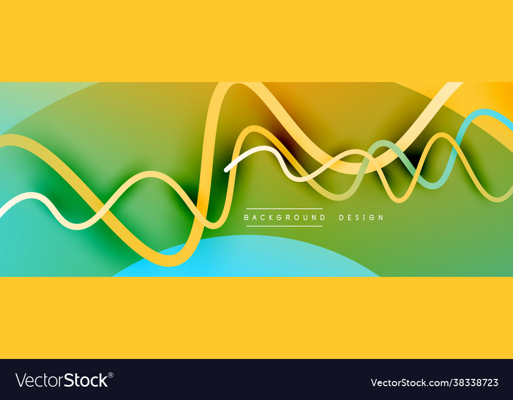 Abstract gradient background with wave line Vector Image Abstract gradient background with wave line
