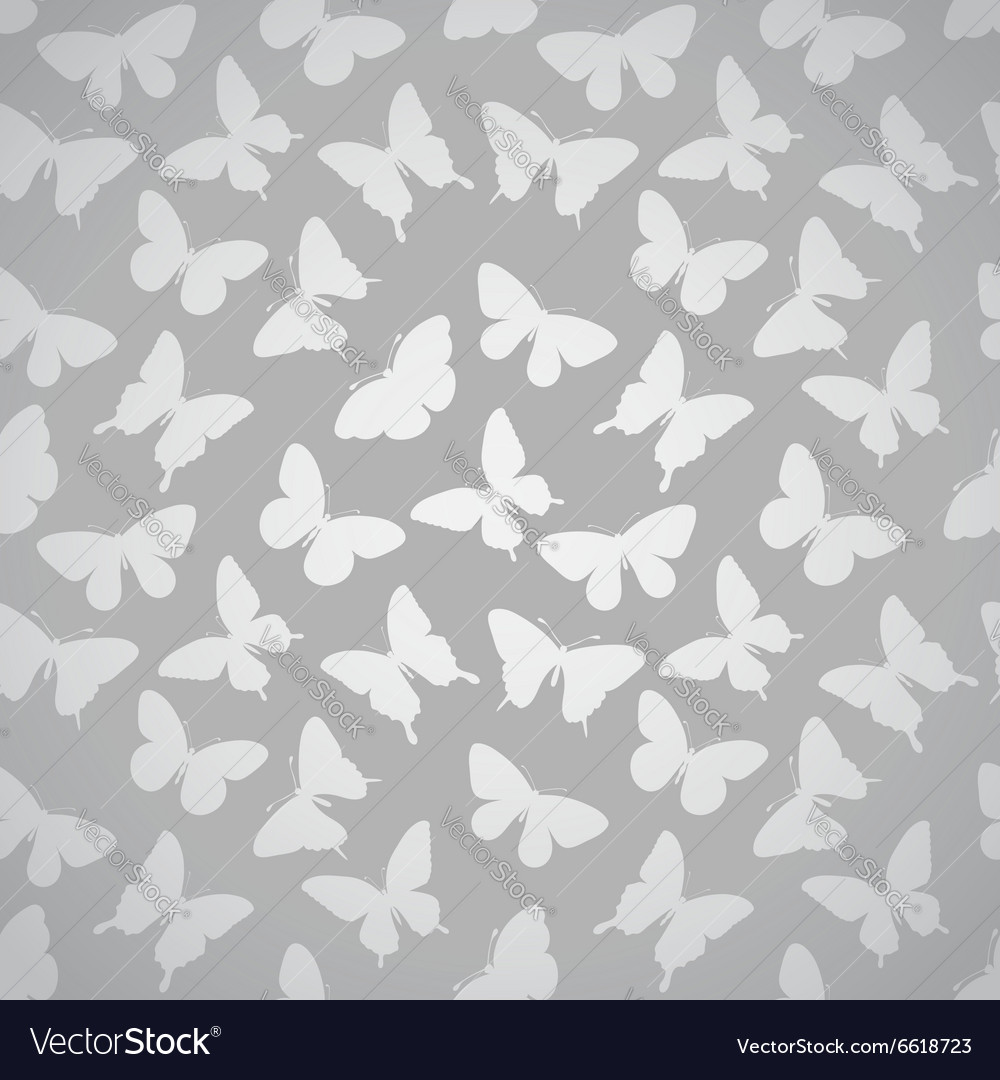 Beautiful seamless pattern with butterflies