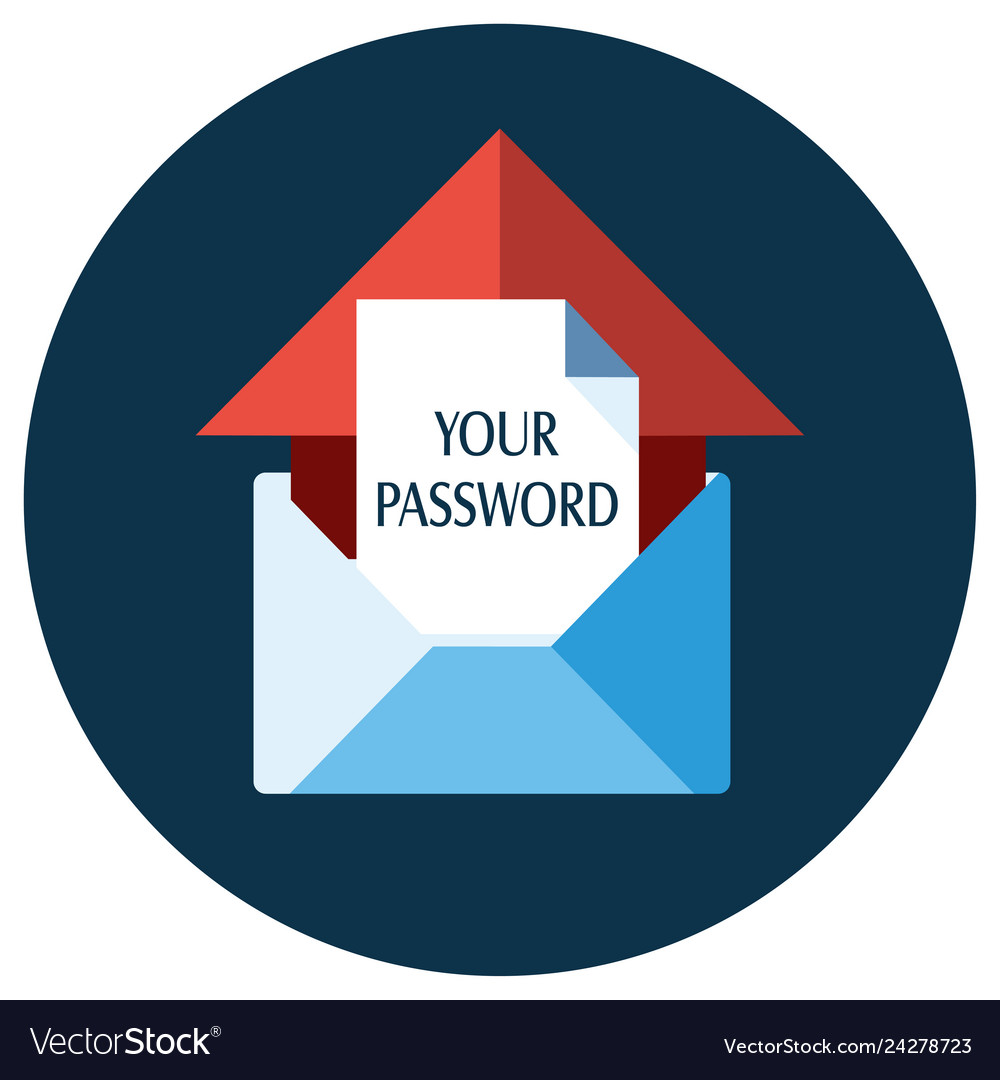 Blue flat icon open envelope and message object vector image Blue flat icon open envelope and message object