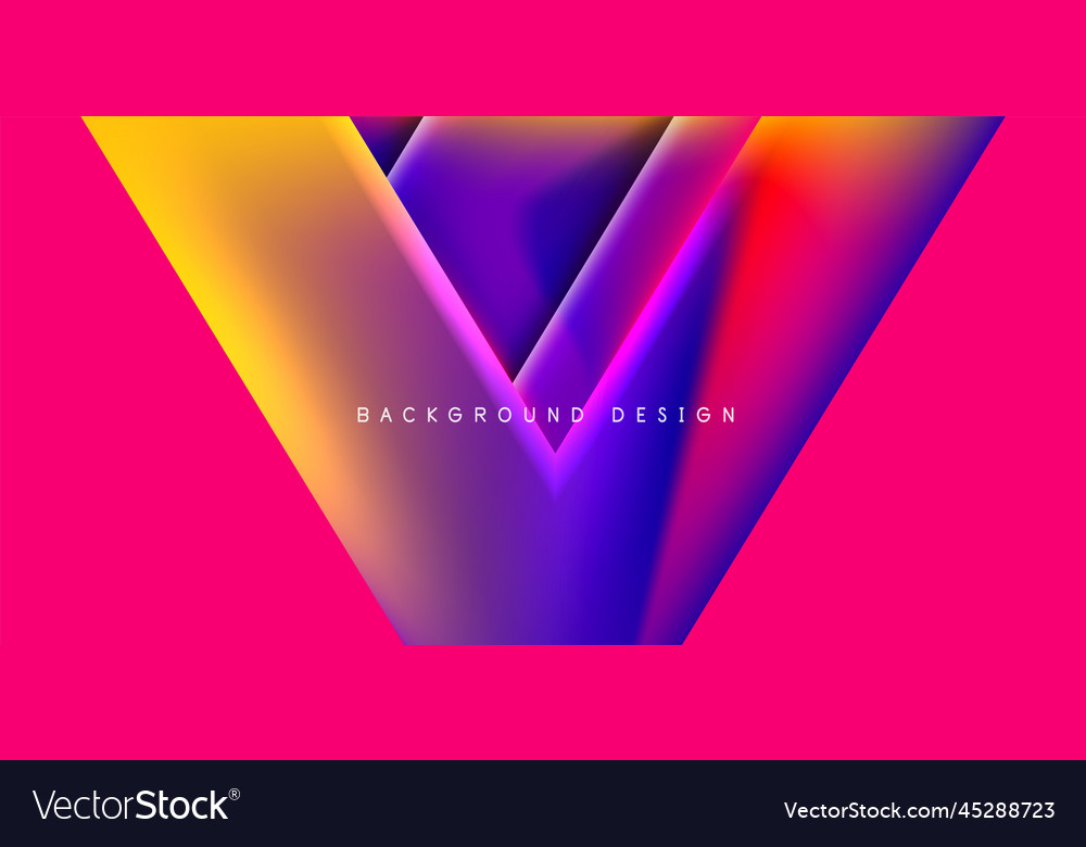 Futuristic triangle abstract background vector image Futuristic triangle abstract background