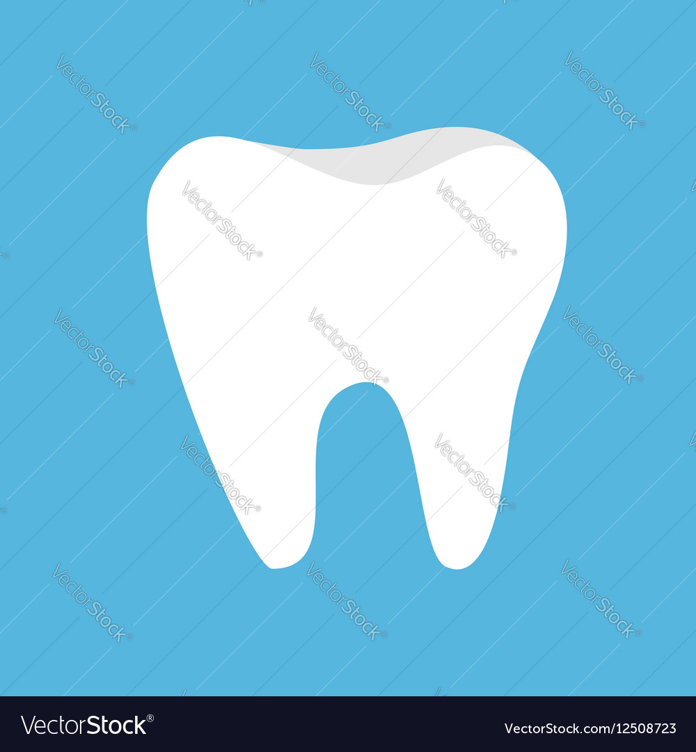 Healthy tooth icon oral dental hygiene children