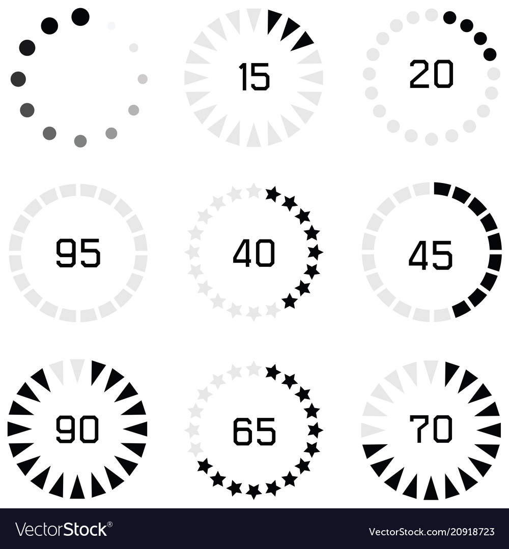 Loading icon set
