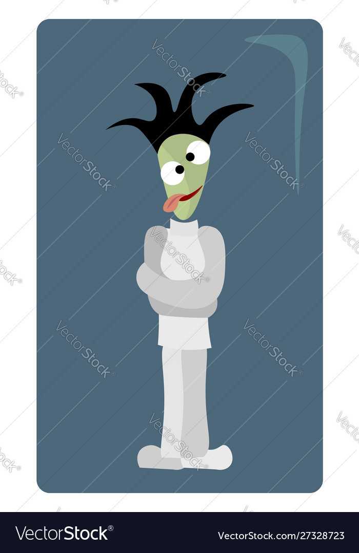 Man in straitjacket on white background