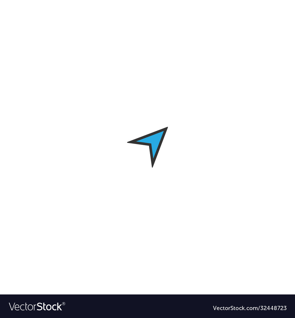 Mouse cursor pointer icon logo vector image Mouse cursor pointer icon logo
