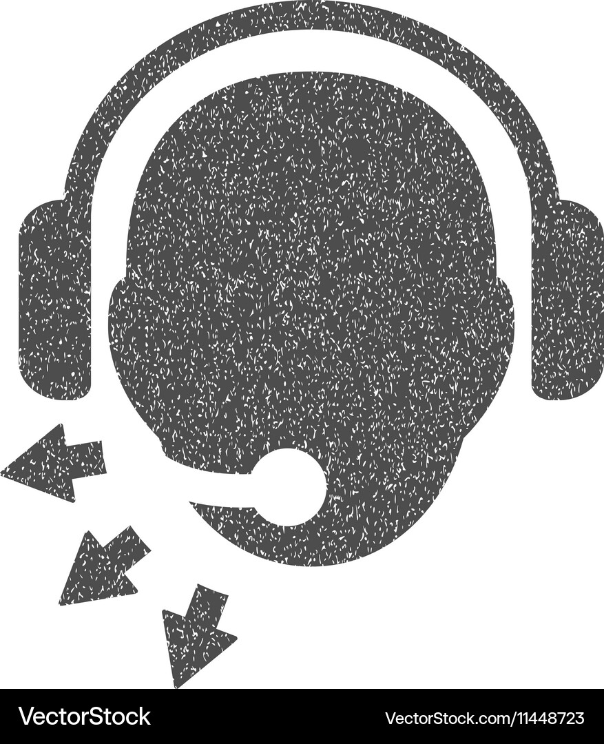 Operator message grainy texture icon Royalty Free Vector