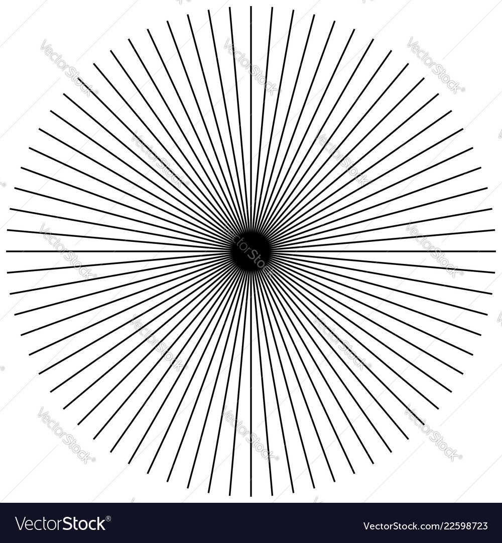 Radiating Circular Lines