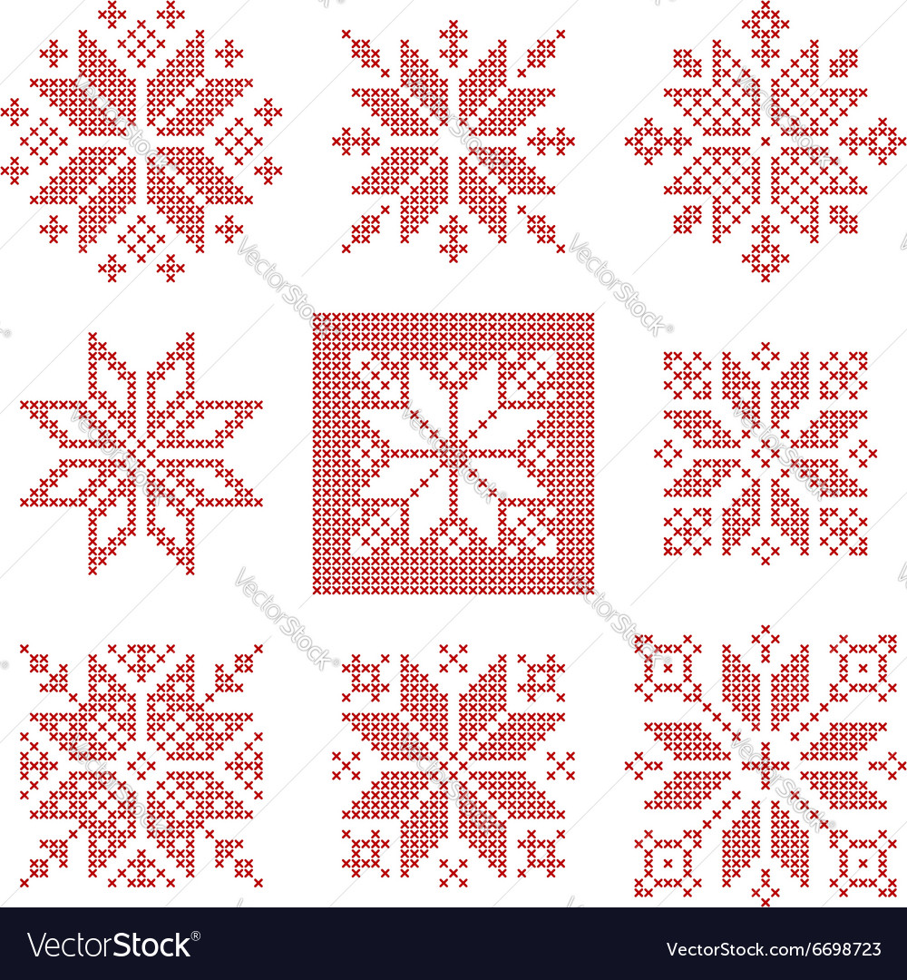 Scandinavian Snowflake Pattern