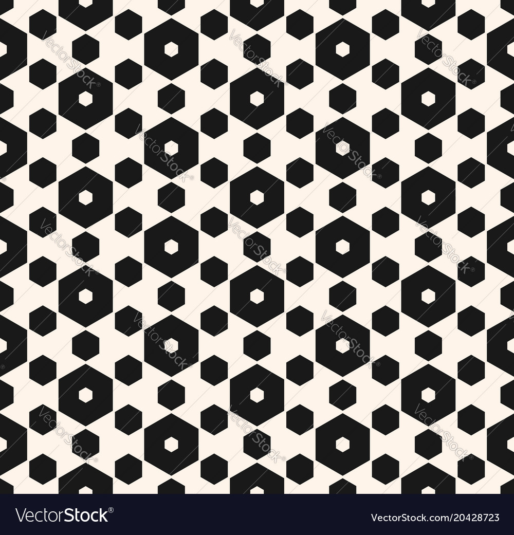 Simple hexagon seamless pattern with honeycomb