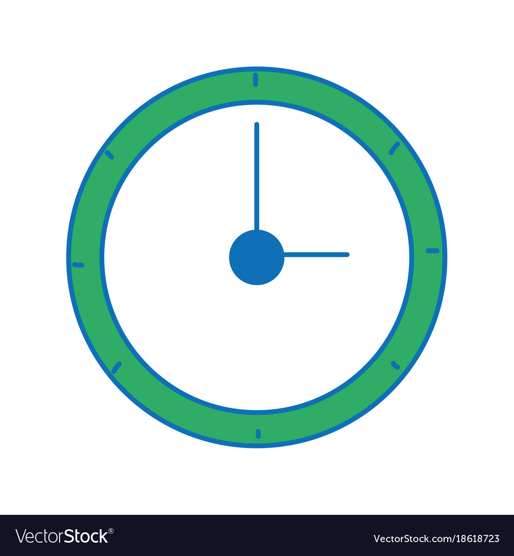 Wall circle clock object design