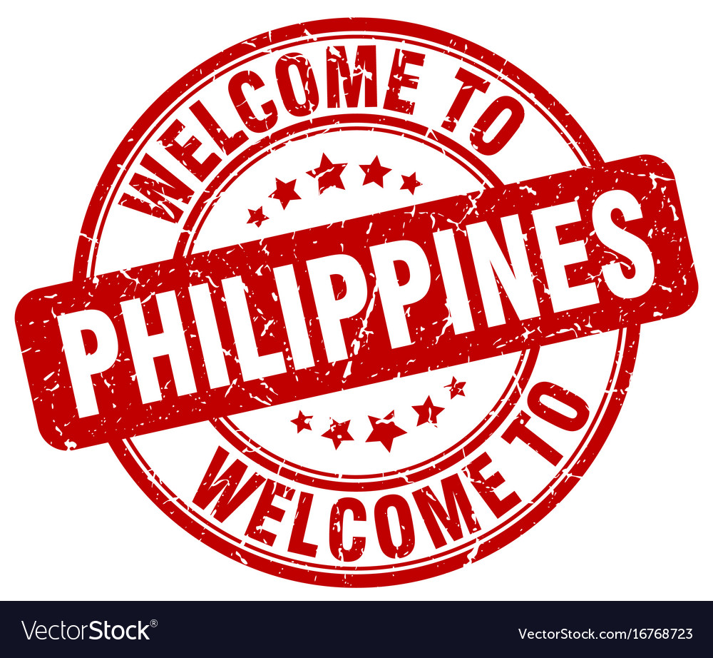 Welcome to philippines Royalty Free Vector Image