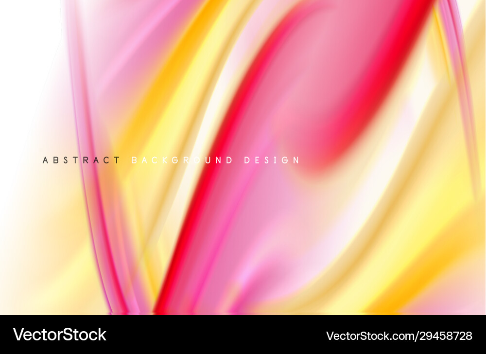 Abstract background - fluid color gradient waves Vector Image