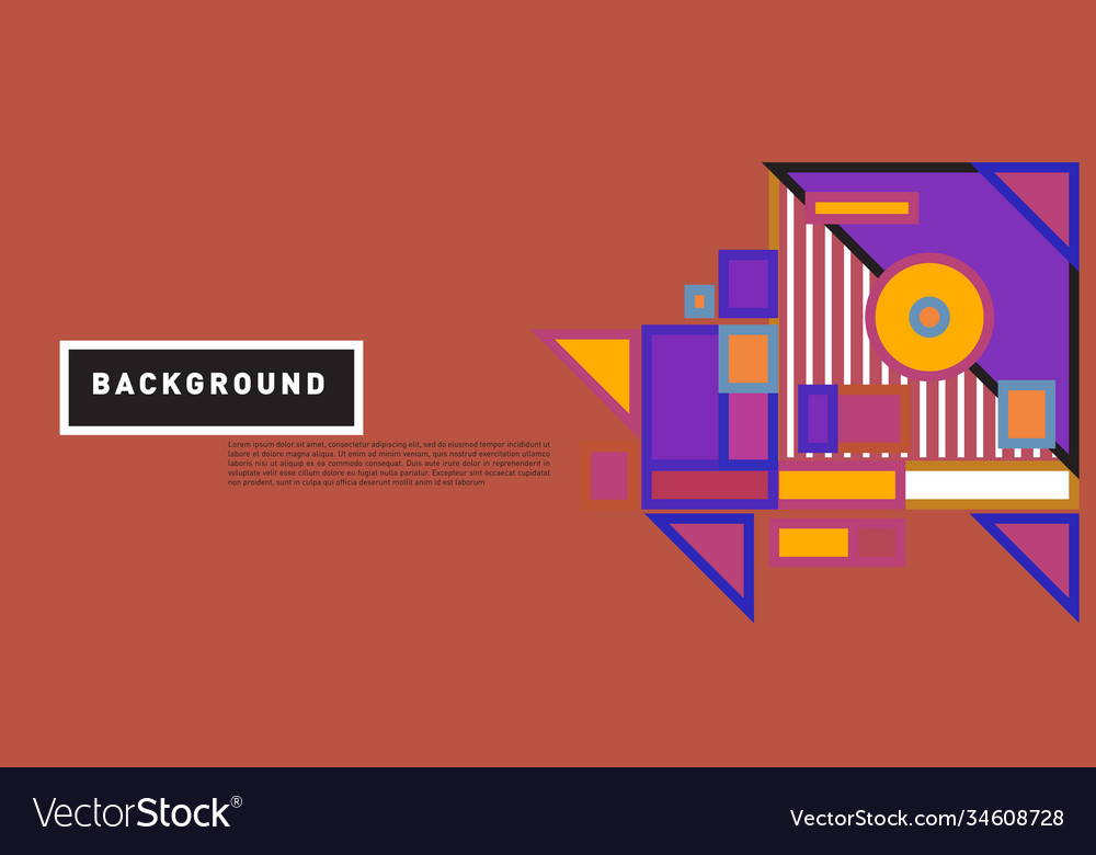 Abstract colorful rectangle background for banner