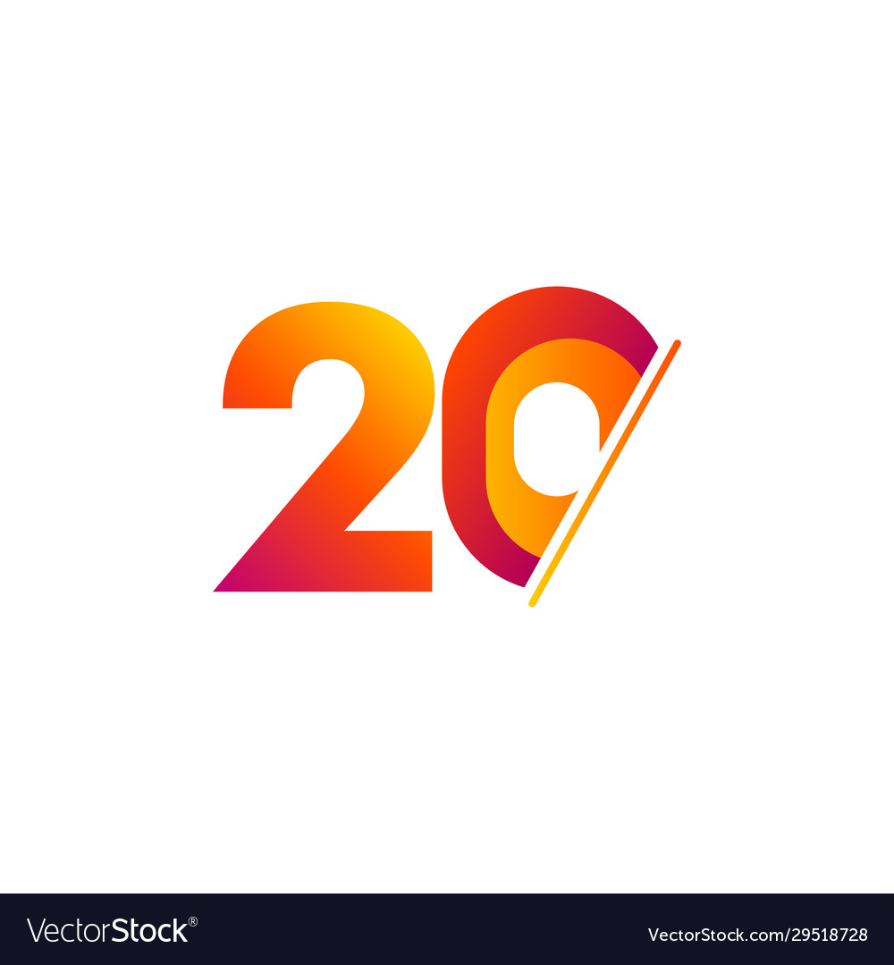 Anniversary number for celebrate Royalty Free Vector Image