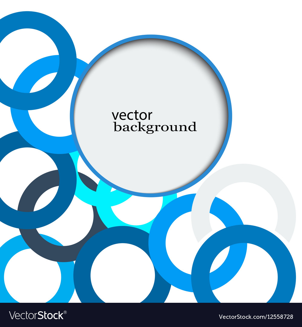 Blue Overlapping Circles Background