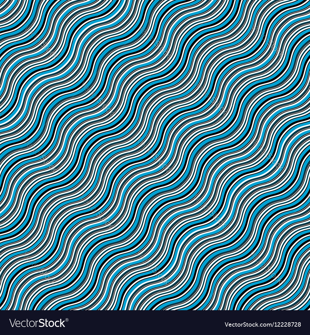 Hypnotic wave seamless pattern