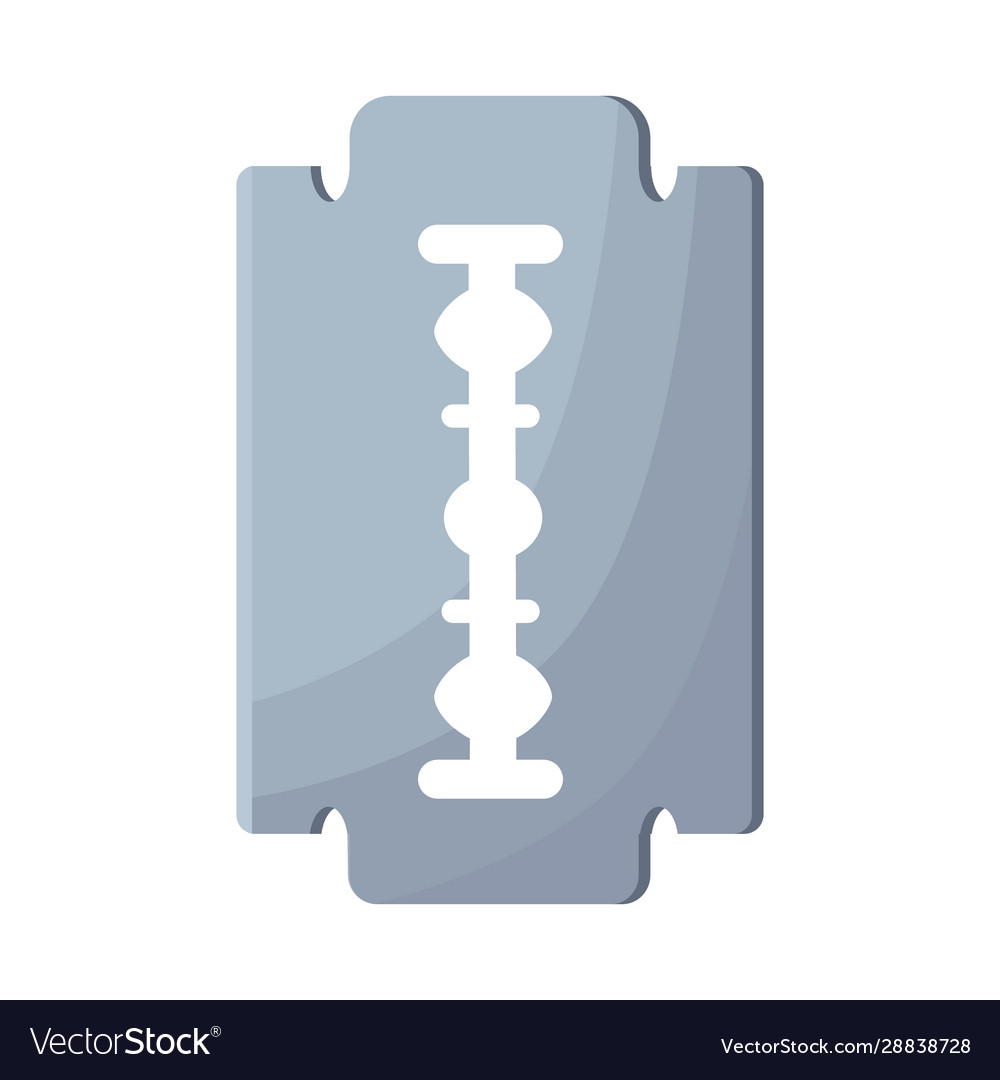 Isolated object blade and razor symbol