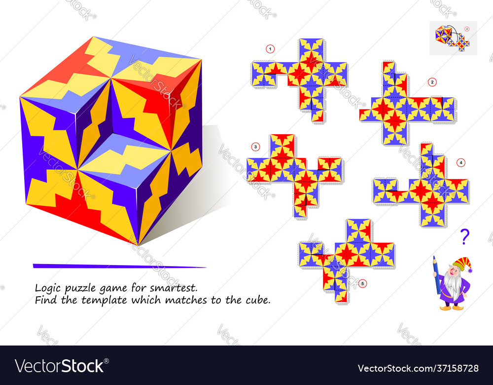 Logic puzzle game for smartest find template