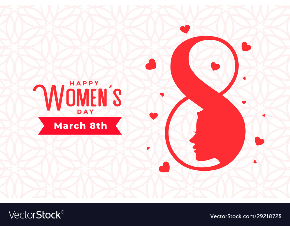 March 8th happy womens day stylish banner design