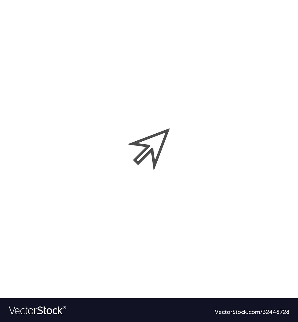 Mouse cursor pointer icon logo vector image Mouse cursor pointer icon logo