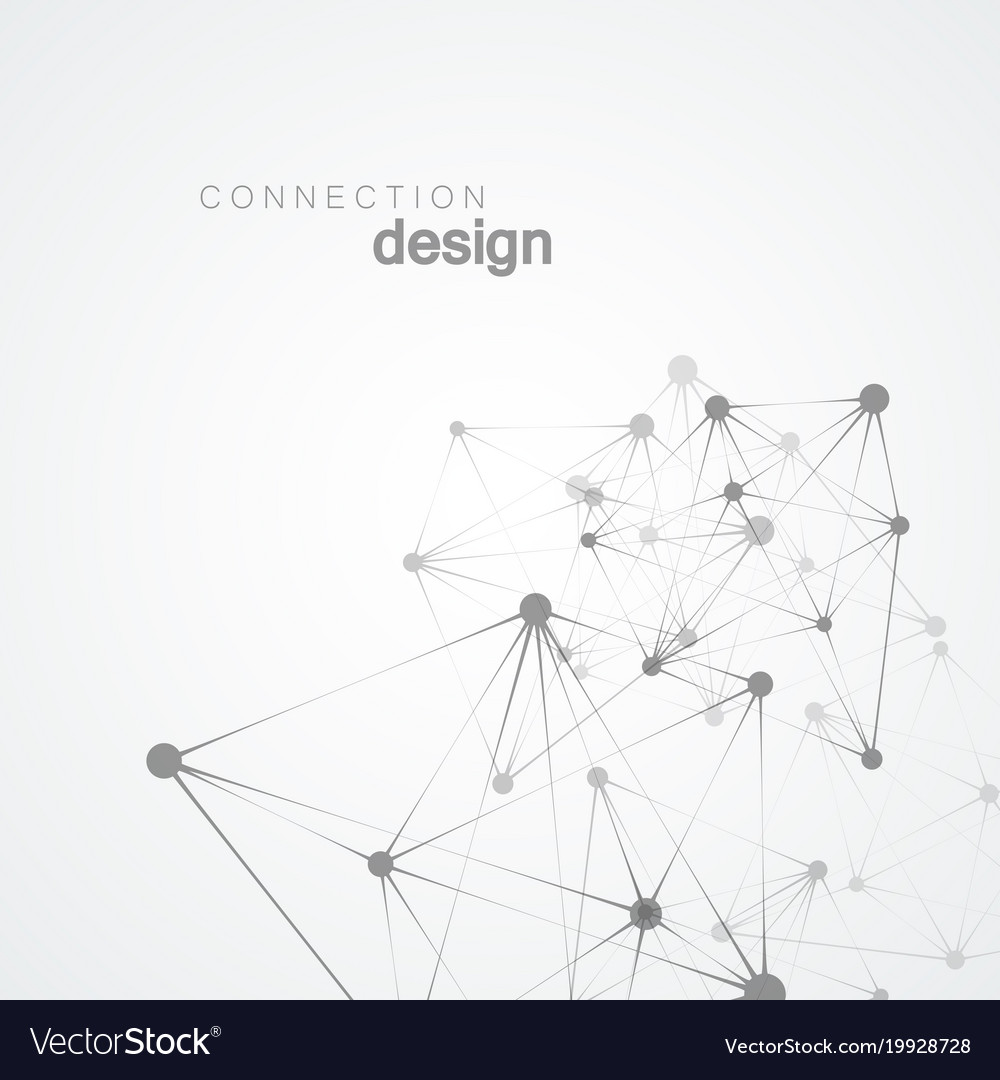 Network connection modern design abstract science
