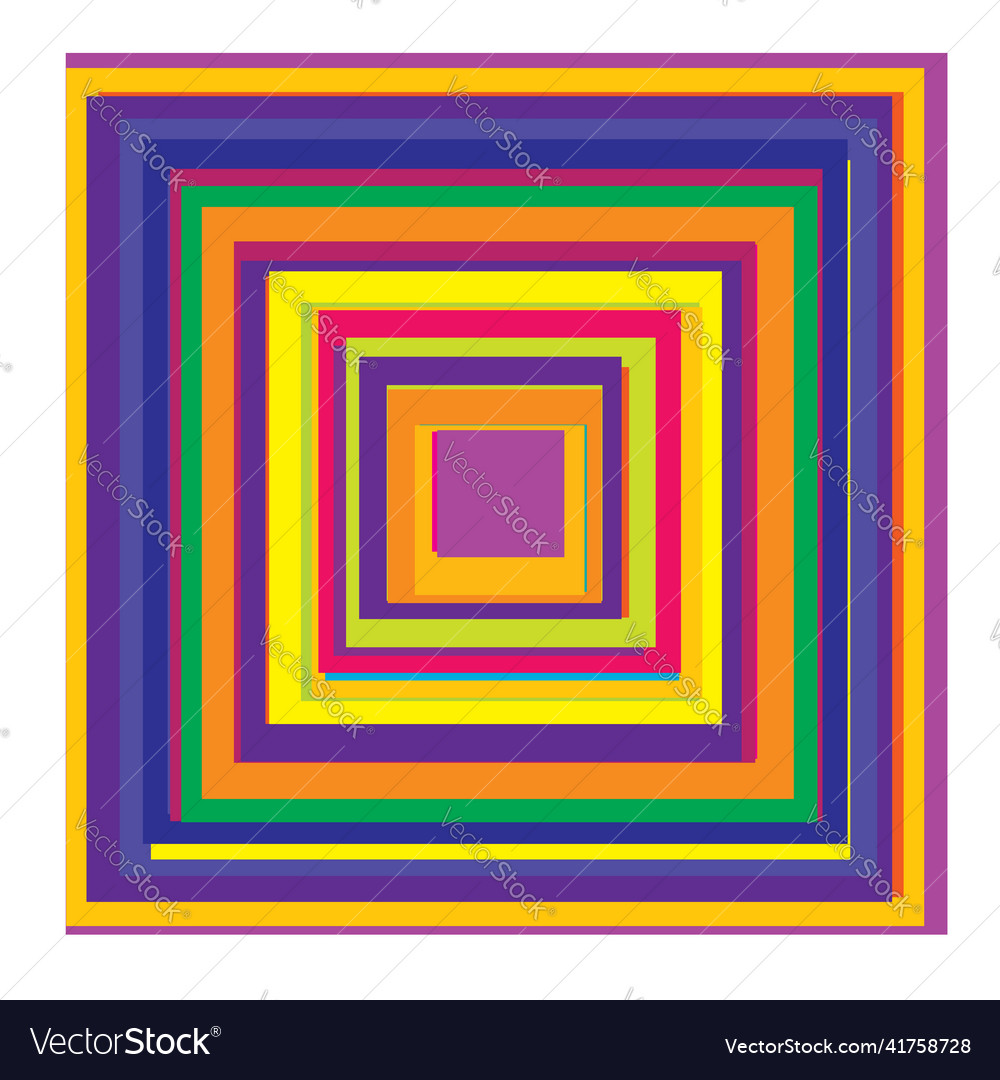 Overlapping random squares abstract colorful