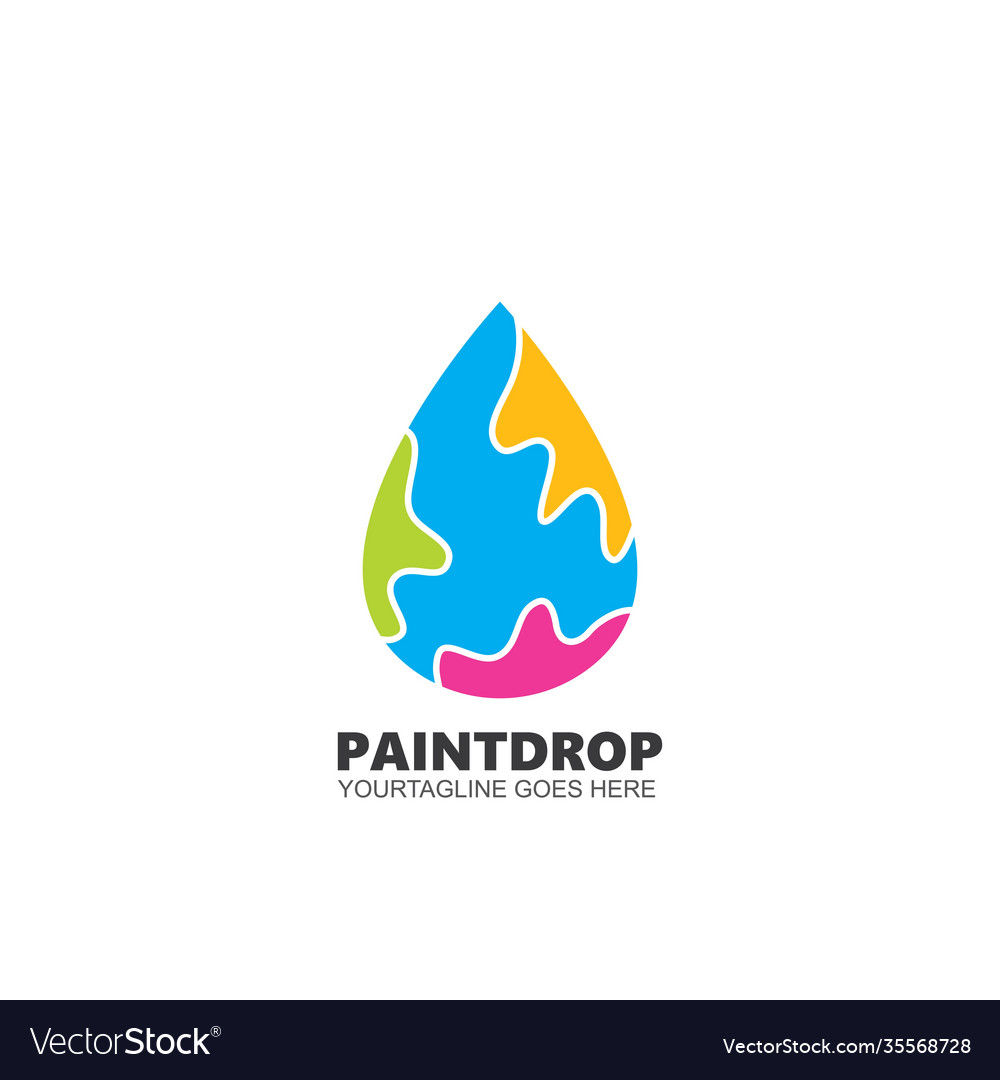 Paint Drop Icon Royalty Free Vector Image - Vectorstock