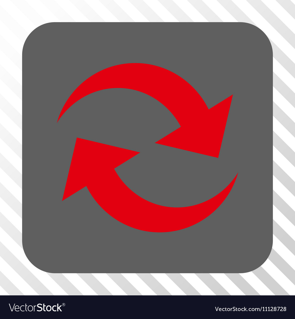 Refresh arrows rounded square button