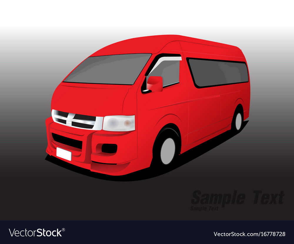 Van transport Royalty Free Vector Image - VectorStock