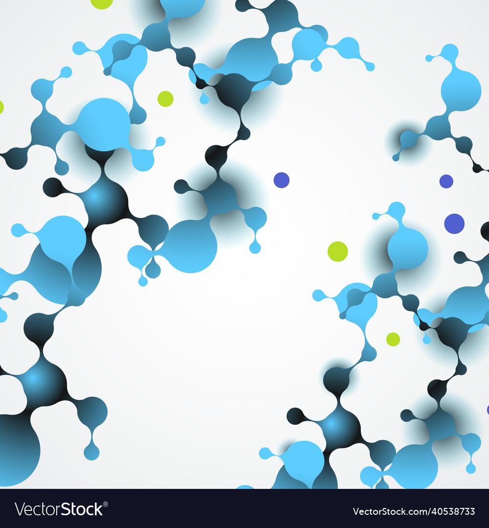 Abstract molecules structure with connect